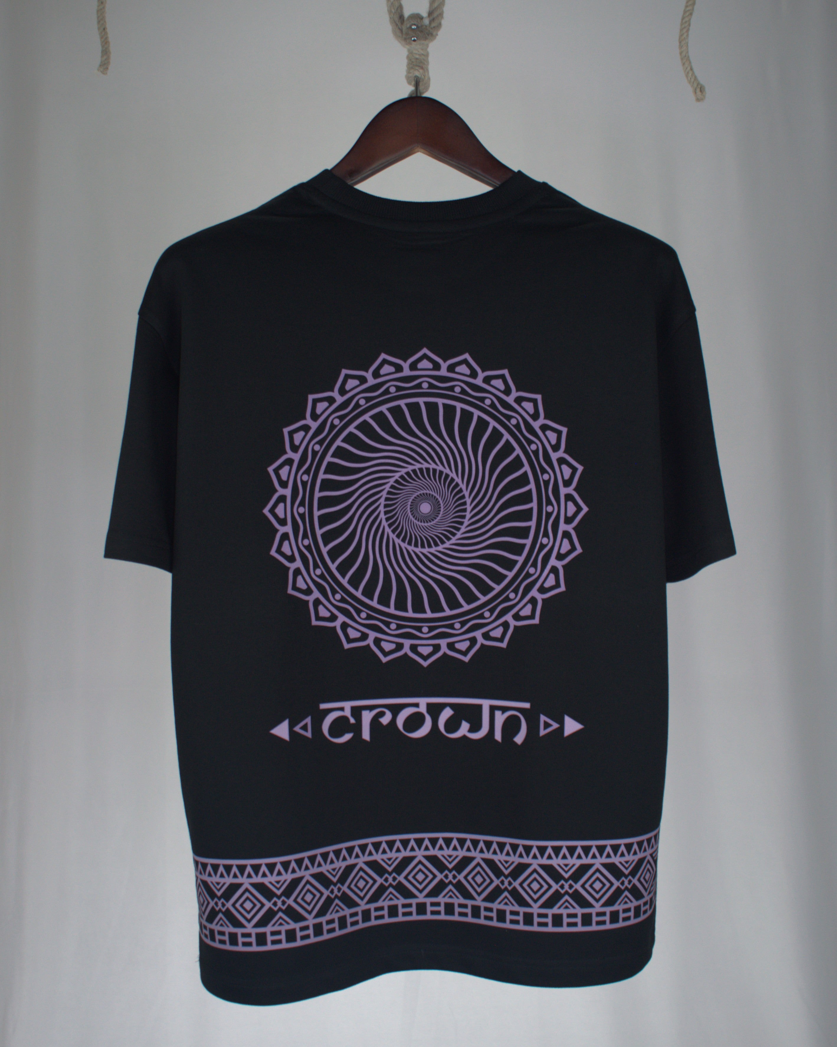 Mandala Series — Crown Chakra Oversized T-Shirt