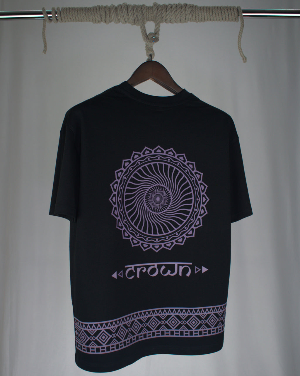 Mandala Series — Crown Chakra Oversized T-Shirt