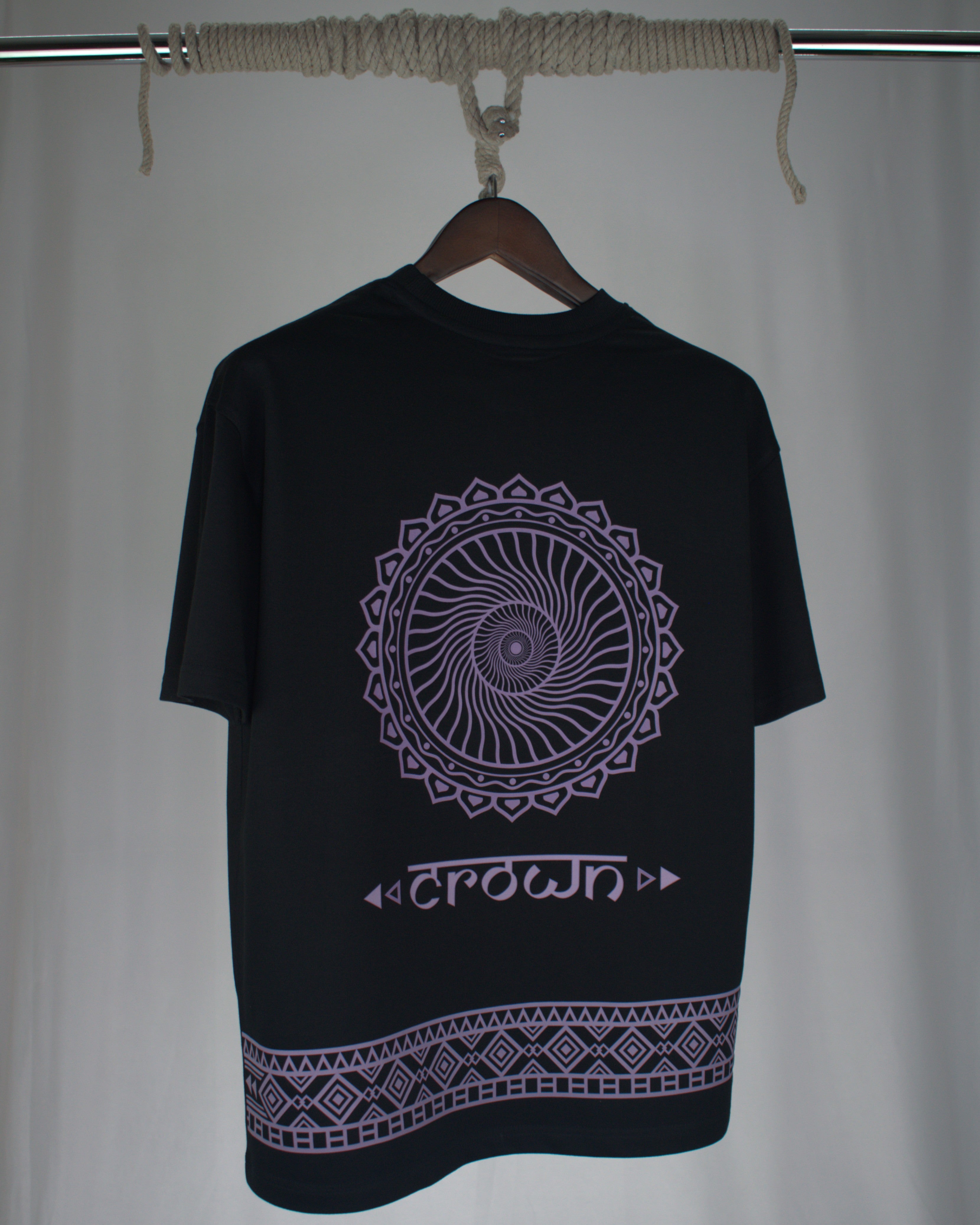 Mandala Series — Crown Chakra Oversized T-Shirt