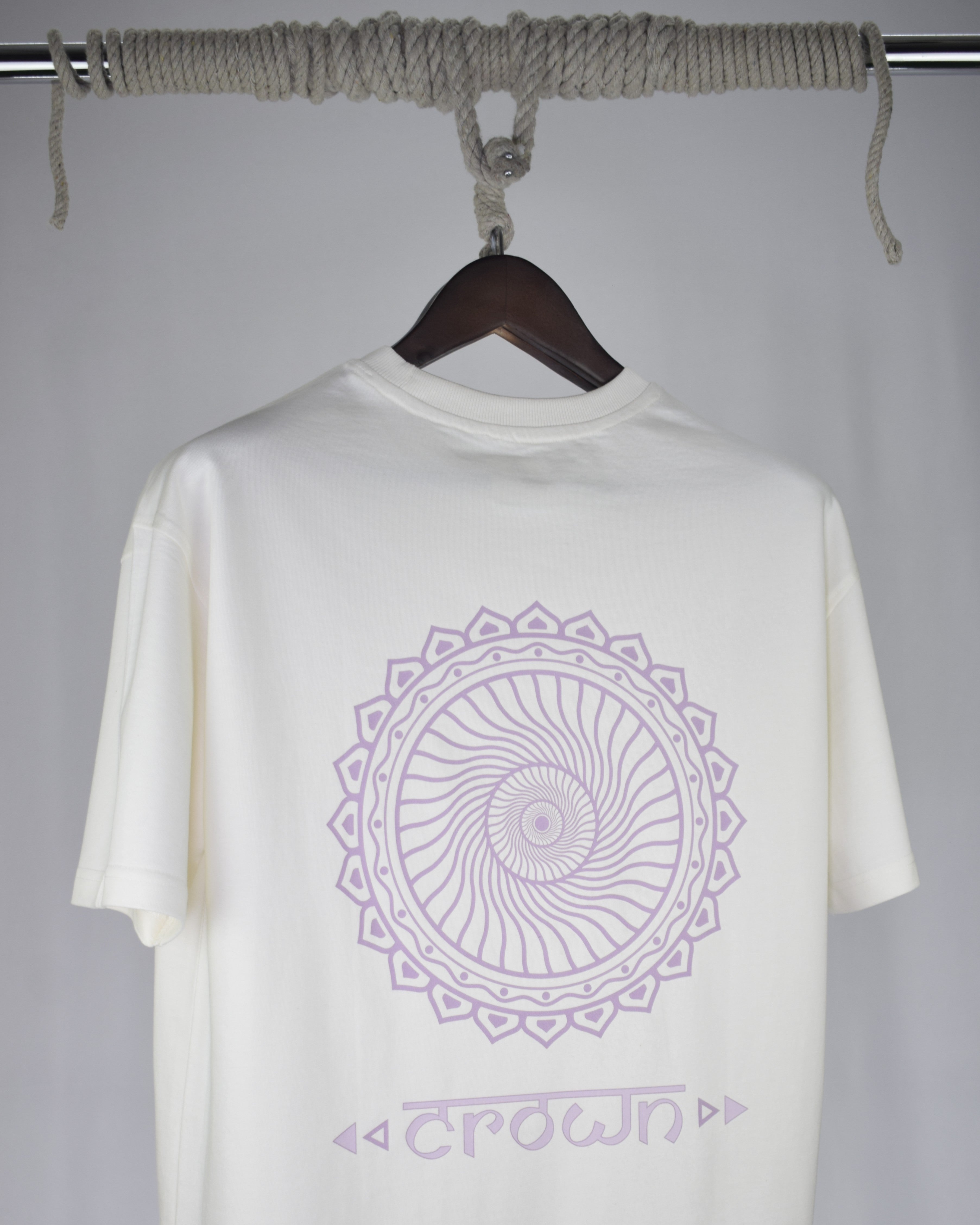 Mandala Series — Crown Chakra Oversized T-Shirt